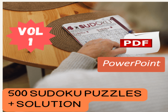 500 Sudoku Puzzles for KDP and Etsy PDF PPTX