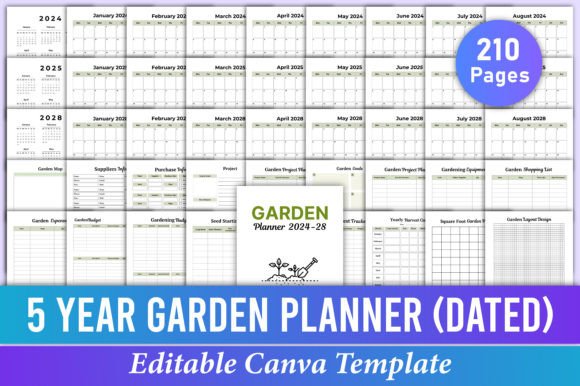 Master Your Garden: The Ultimate Five Year Garden Planner 2024-2028