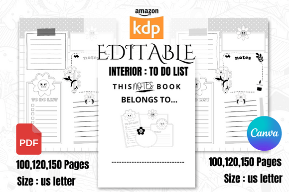 Organize Your World with a Cute to Do List Interior for Amazon KDP