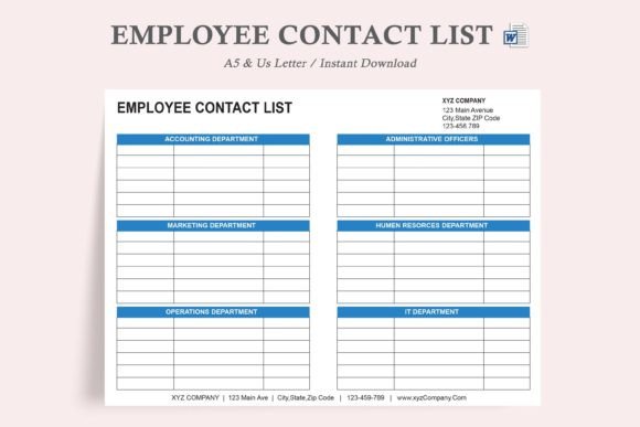 Understanding Employee Contact Lists and Contact Forms