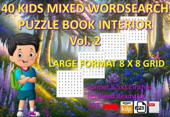 Unlocking Creativity with 40 Kids Mixed Word Search Vol 2