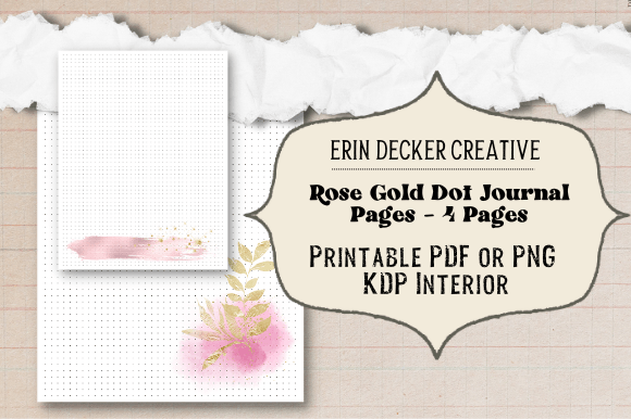 Your Creative Companion: Unlocking Versatility with Rose Gold Dot Journal Pages